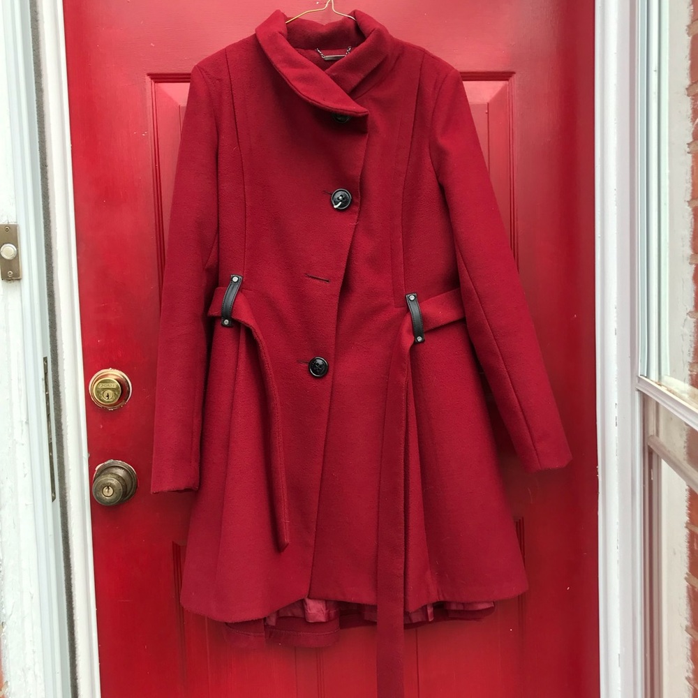 Steve Madden Red Winter Coat, L